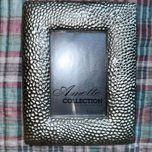 NWOT Sicura Italian Designs Amelle Collection Metal Bubble 4 x 6 Photo Frame